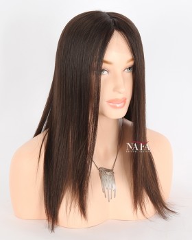 14-inch-brown-straight-human-hair-lace-wig-transparent 