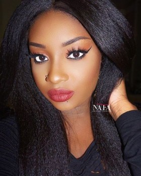 Fantastic Afro Kinki Hair Wigs Virgin Indian Hair