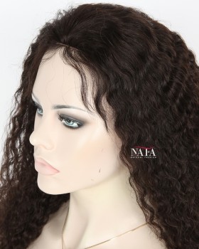 Surprising Black Spanish Wave Full Lace Wig Brazilian Virgin Hair