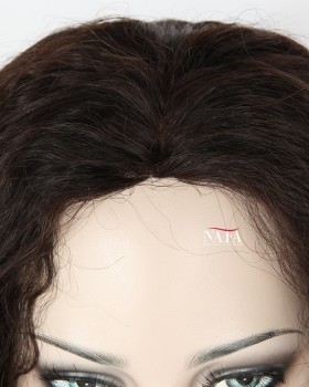Unique Design Spanish Wave Brazilian Wig Light Brown Lace Color