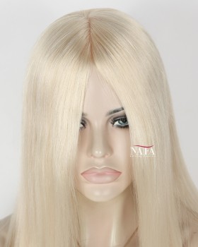 Nafawigs 16" to 20" Platinum Blonde Straight Lace Front Wigs