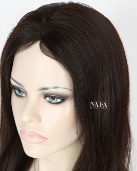 Cheap Straight Brown Full Lace Wig Virgin Hair 