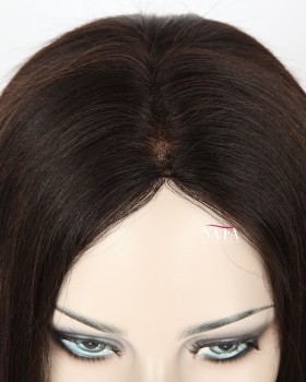 Noticeable Light Yaki Texture Full Lace Wig Glueless Natural Color