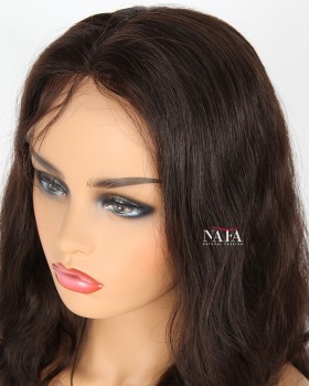 Eye-catching Long Dark Brown Wavy Hair Wig Color 2