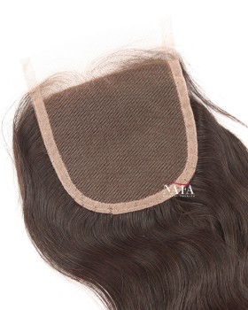 Real Human Hair Straight Brazilian Lace Closure 4x4