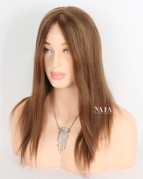 14-inch-chestnut-light-brown-human-hair-wig-with-blonde-highlights