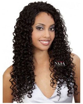 Nafawigs Long Curly Human Hair Lace Front Wigs For Black Women