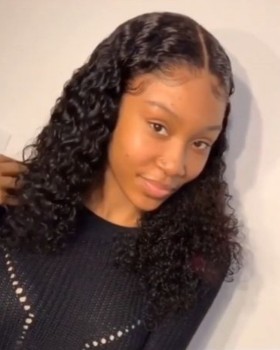 5 By 5 Closure Curly Wig Tight Pissy Curly Lace Closure Wig
