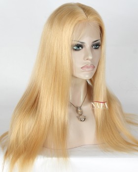 Silk Top Ash Blonde Human Hair Wig